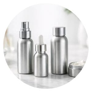 Botellas de aluminio para cosméticos: cuándo convienen