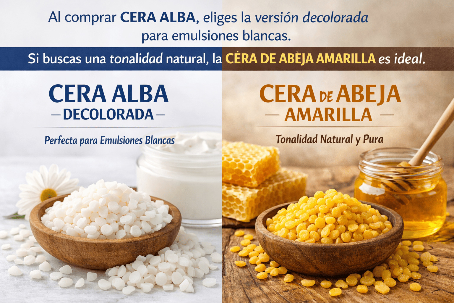 Cera Alba y Cera de Abeja Amarilla Pharmachem
