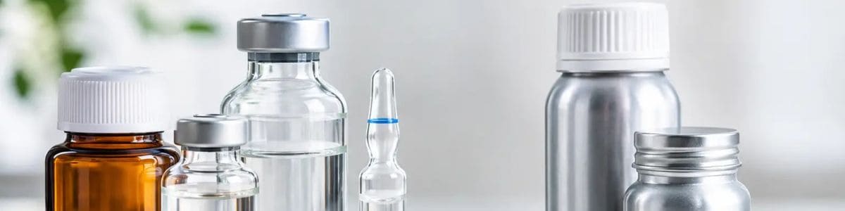 ¿Vidrio o aluminio farmacéutico para su producto?